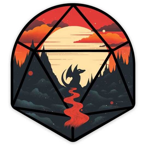 [FORGE_GS-STK-YNGDGND20] Forged - Young Dragon Scene Waterproof Die Cut Vinyl Sticker