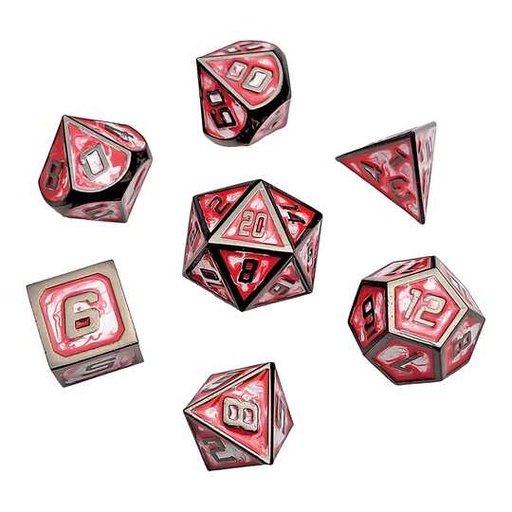 [FORGE_FG-DC-BLOOD-BANK7] Forged - Blood Bank Metal RPG Dice Set