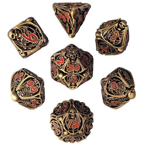 [FORGE_HESD-10] Forged - Lich's Fate Hollow Metal Dice Set