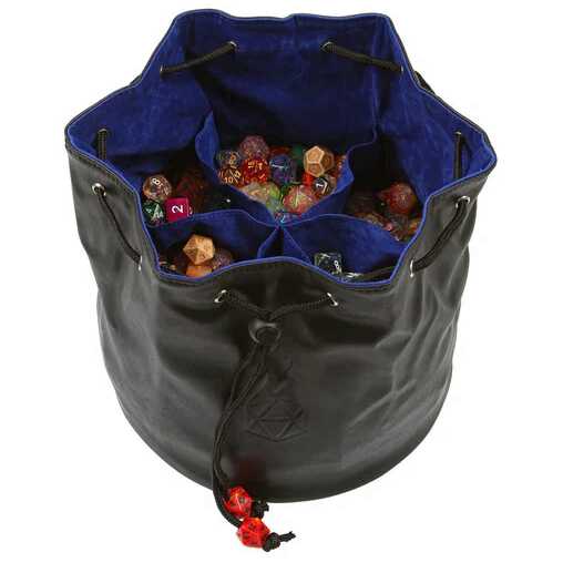 [FORGE_7PEH-BLKBLU] Forged - Pouch of the Endless Hoard Dice Bag - Blue