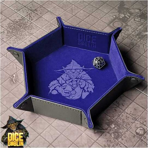 [FORGE_FG-DG-SNPTRY-BLU] Forged - Dice Goblin Hexagon Snap Folding Dice Tray - Blue