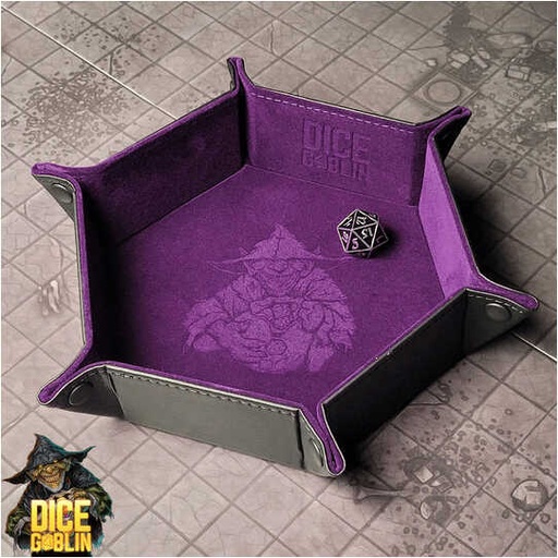[FORGE_FG-DG-SNPTRY-PRPL] Forged - Dice Goblin Hexagon Snap Folding Dice Tray - Purple